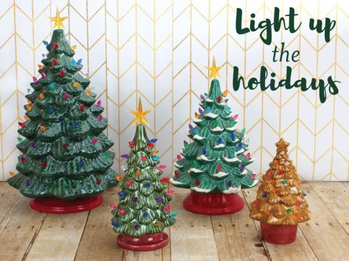 HAPPY LITTLE TREES – VINTAGE CERAMIC TREE (LIGHT UP) PAINTING EVENT