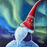 Northern Lights Gnome - Canvas Class