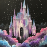 Enchanted Castle Canvas Painting Class - Kids And Family