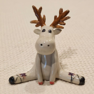 Winter Moose Ring Holder Clay Project