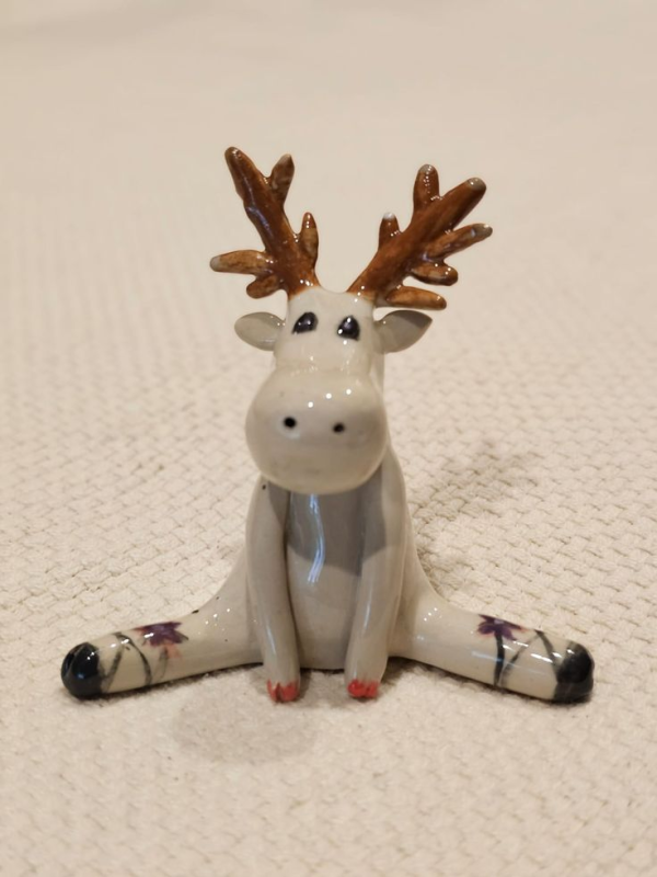 Winter Moose Ring Holder Clay Project