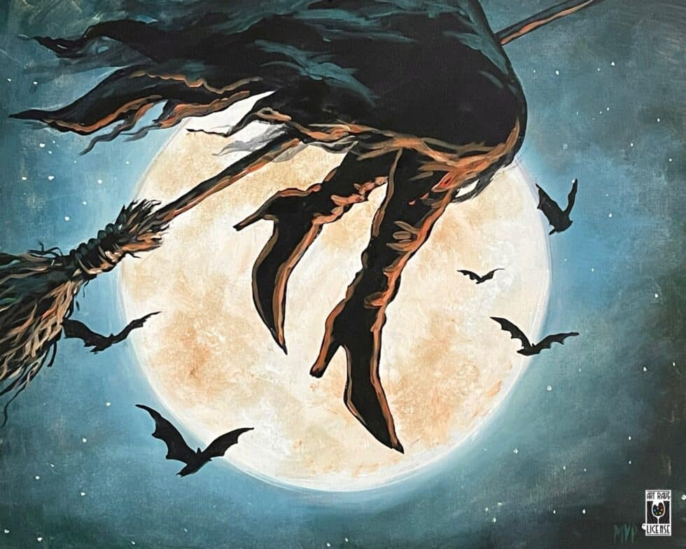 Black Magic Woman - Canvas Paint & Sip