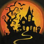 Hill Top Haunt - Canvas Paint & Sip