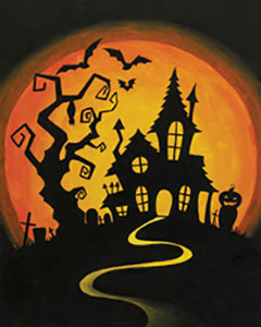 Hill Top Haunt - Canvas Paint & Sip