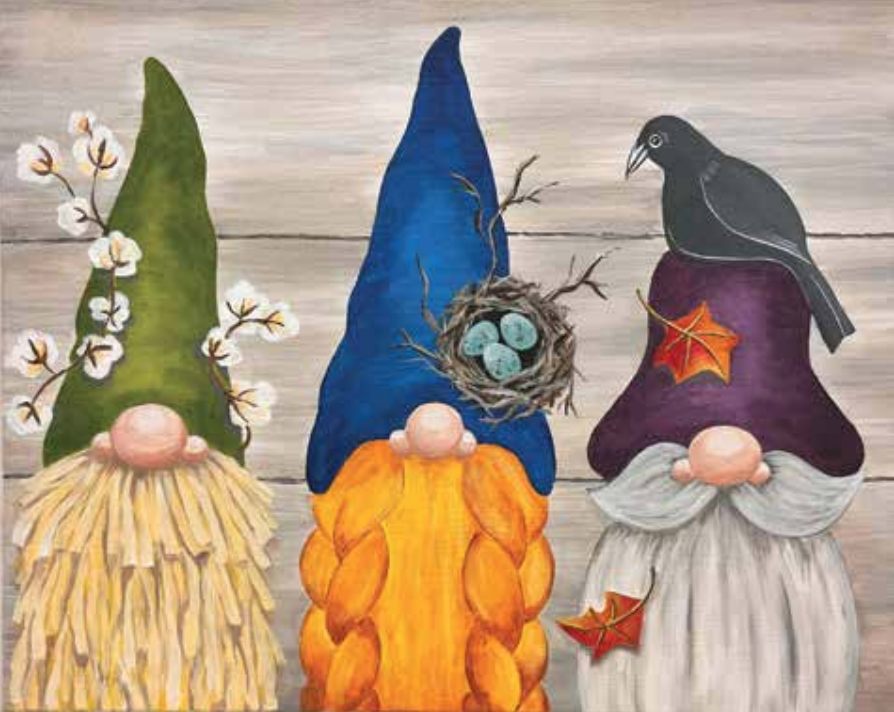 Fall Garden Gnomes - Canvas Paint & Sip