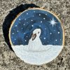 Snow Bunny Wood Slice Painting Class