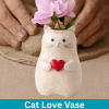 Cat Love Vase - Hand Building Clay Class