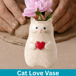 Cat Love Vase - Hand Building Clay Class