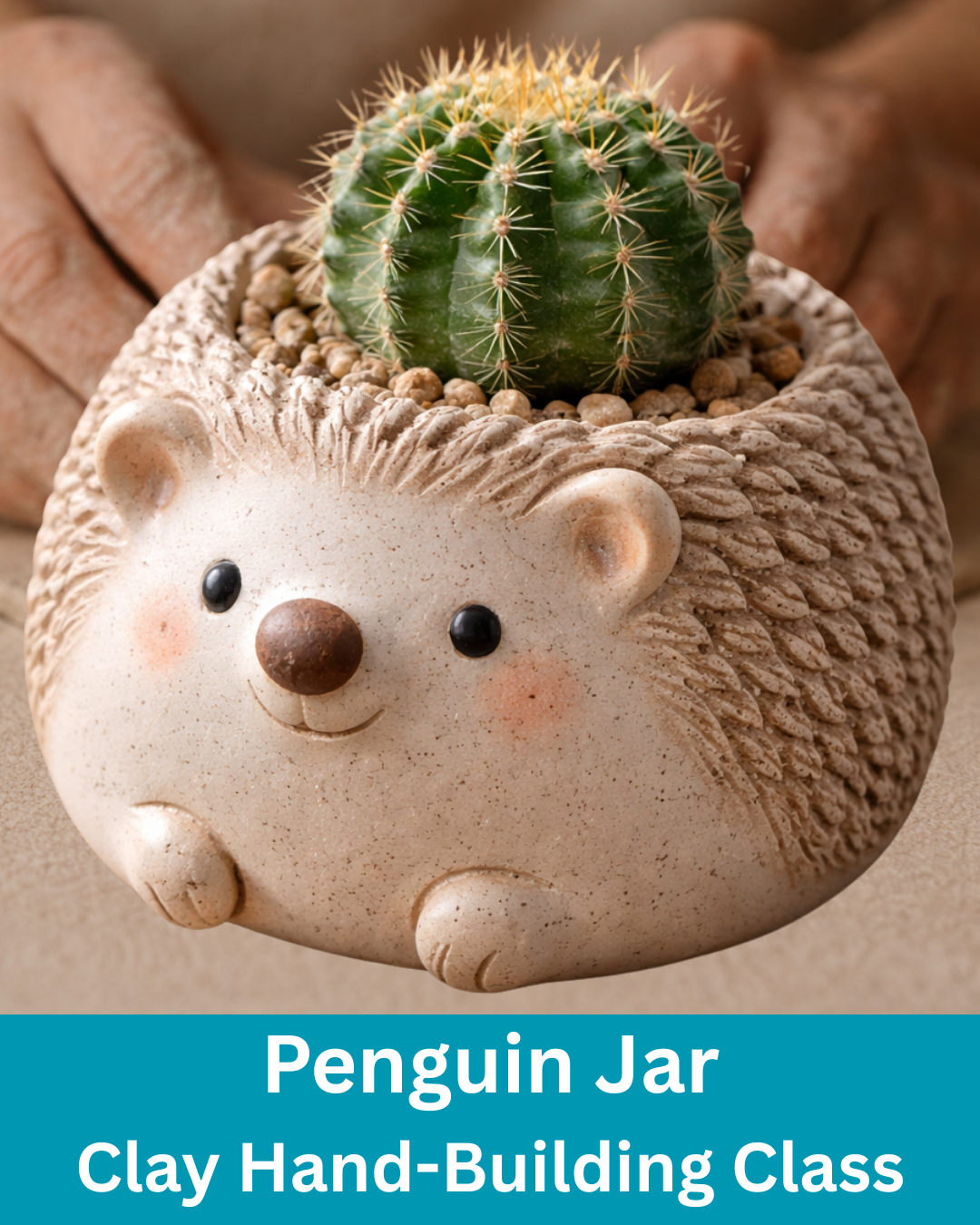 Hedgehog Planter - Hand Building Clay Class