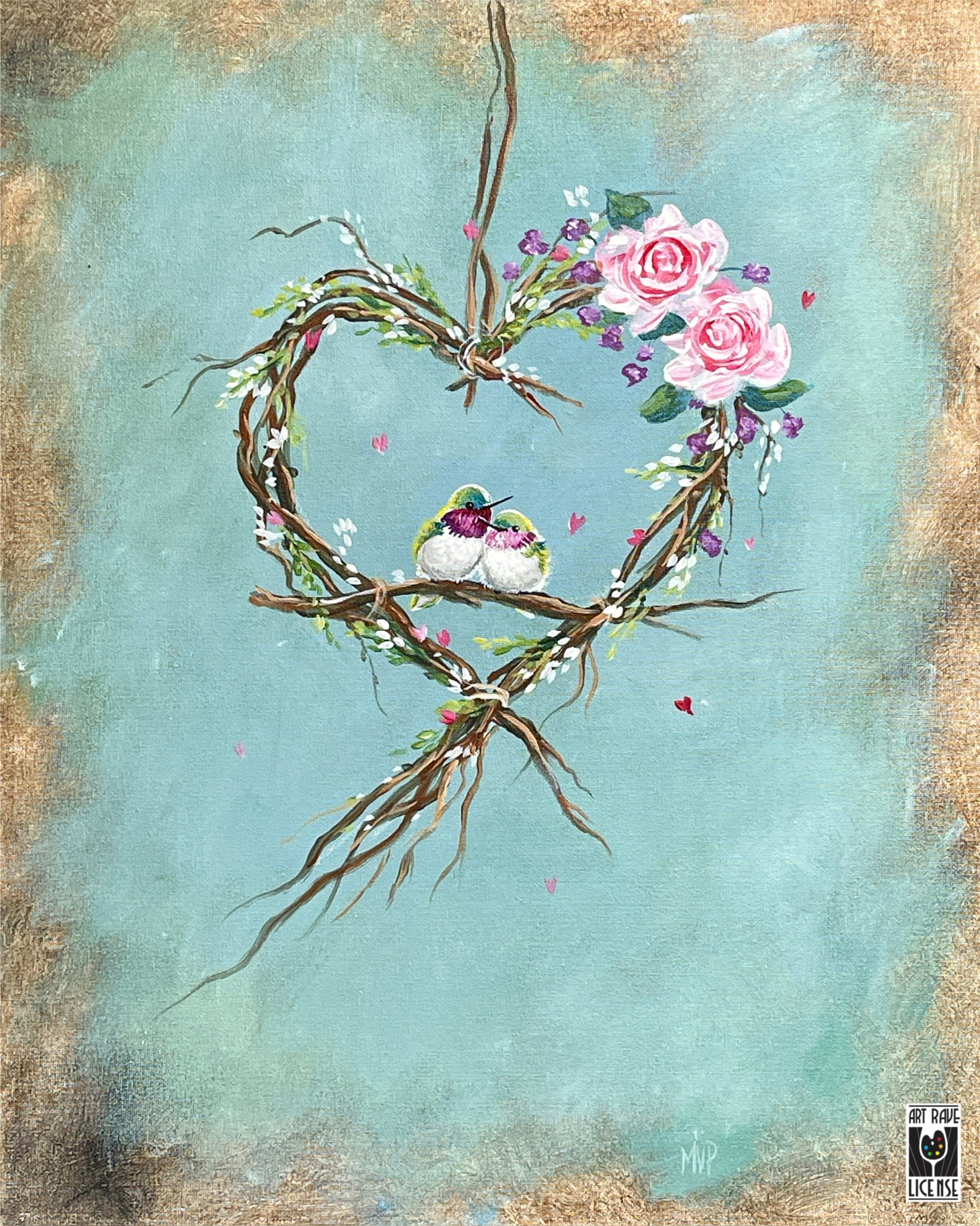 Hummingbird Heart Throb - Canvas Class
