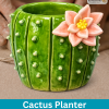 🌵 Clay Hand-Build: Cactus Planter