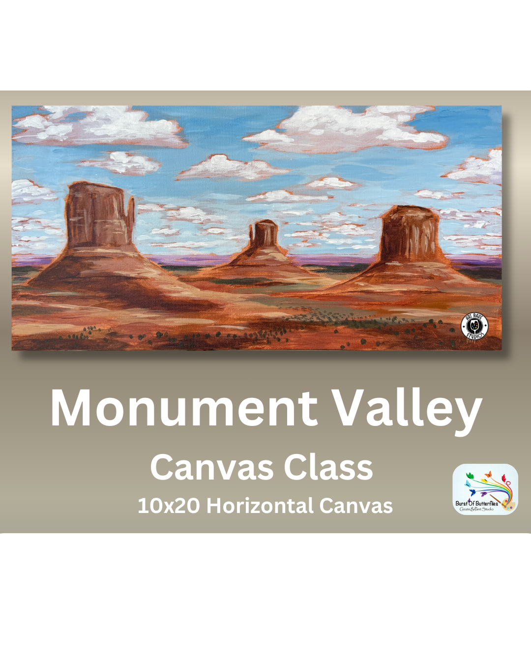 Monument Valley – Canvas Class (10x20 Horizontal)
