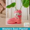 Clay Hand-Build: Western Boot Planter 👢🌸