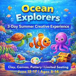 Summer Camp Art Experience at Burst Of Butterflies Studios - Ocean Explorers