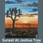 Sunset at Joshua Tree - Guided Paint & Sip Canvas Night