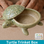 Clay Hand-Build: Turtle Trinket Box