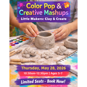 Summer Camp Art Experience for ages 5-7 Color Pop & Creative Mashups Week at Burst Of Butterflies