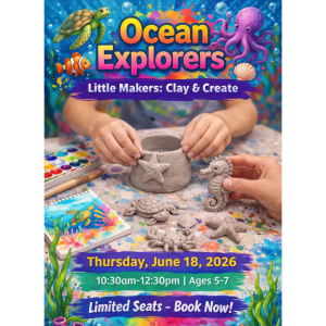 Summer Camp Art Experience for ages 5-7 Ocean Explorers Week at Burst Of Butterflies